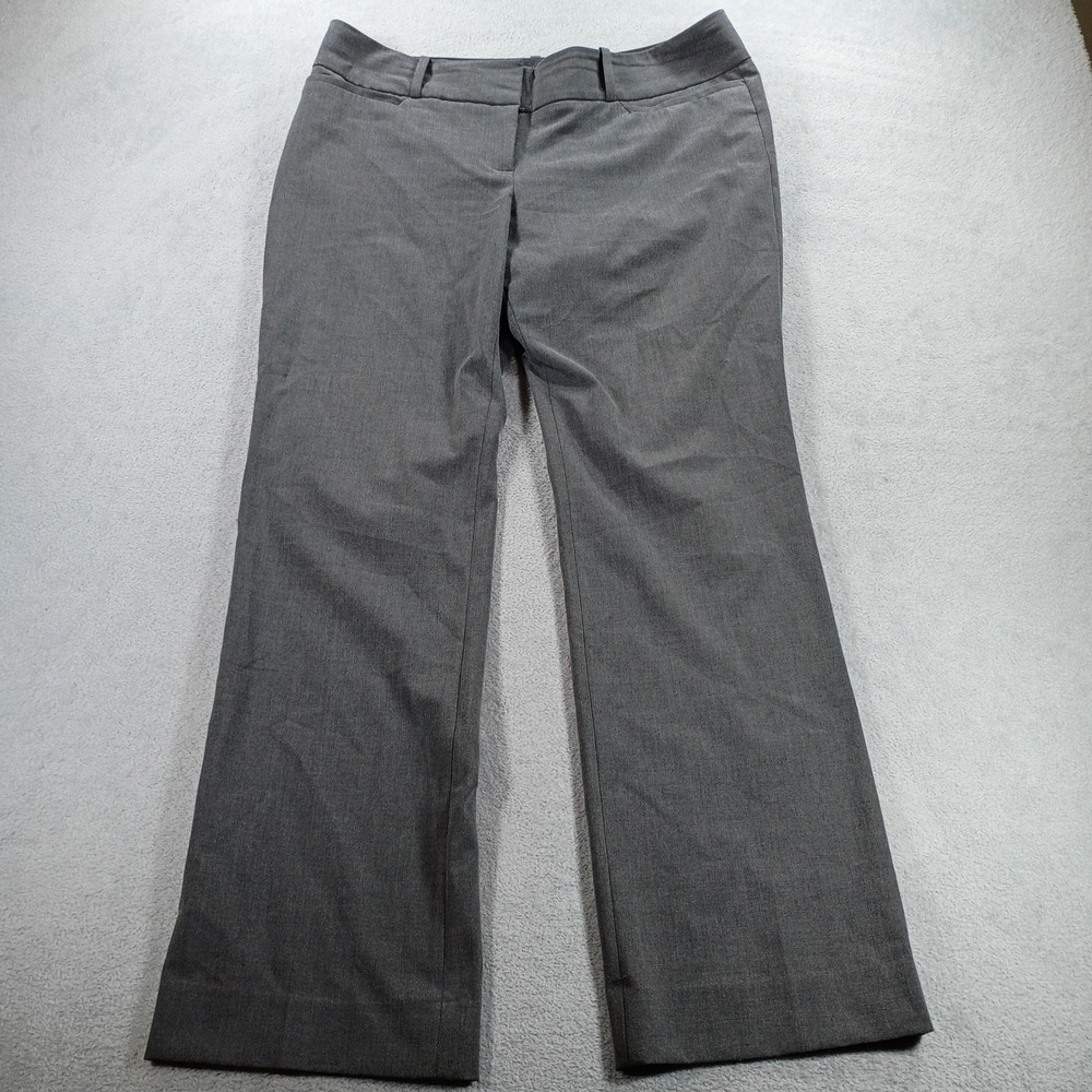 The Limited Women Drew Fit Grey 12S Straight Leg Career Trousers